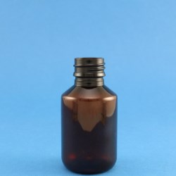 125ml Alpha Veral Bottle Amber PET 28mm Neck